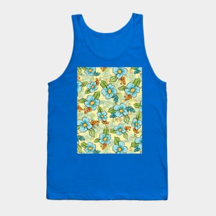 Floral Pattern Art Tank Top